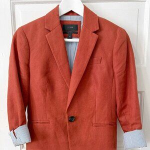 JCrew Campbell Lined Structured Linen Blazer